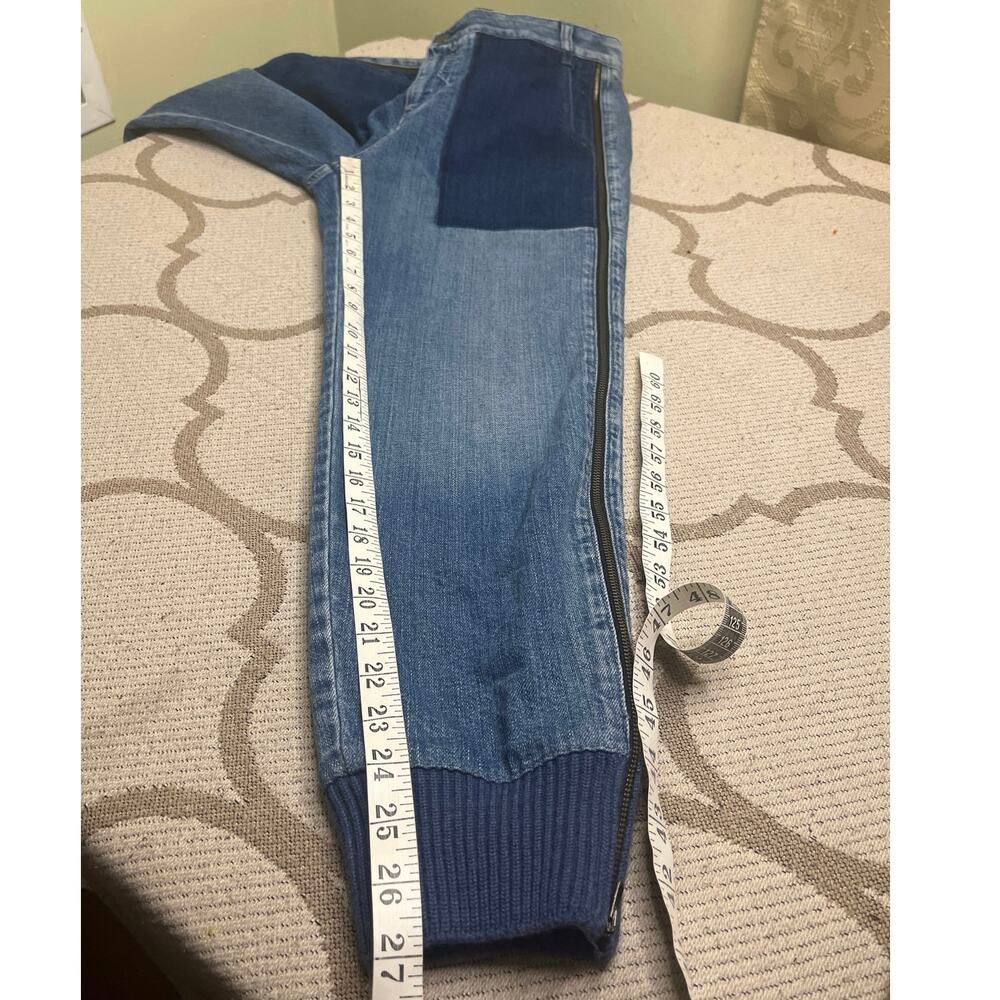 Stella Mccartney Side Zip Patchwork Knit Ankle Jo… - image 6